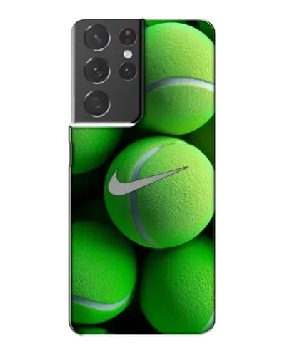 Чехол для Samsung Galaxy S21 Plus с картинкой «Теннисные мячи Найк» Чехол для Samsung Galaxy S21 Plus с картинкой «Теннисные мячи Найк»