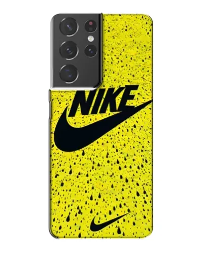 Чехол для Samsung Galaxy S21 Plus с картинкой «Желтый текстурный Nike» Чехол для Samsung Galaxy S21 Plus с картинкой «Желтый текстурный Nike»