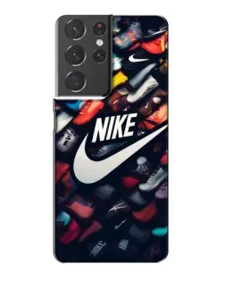 Чехол для Samsung Galaxy S21 Plus с картинкой «Коллекция кроссовок Nike»