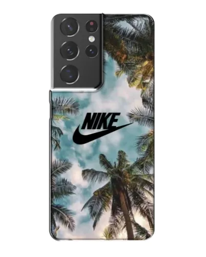 Чехол для Samsung Galaxy S21 Plus с картинкой «Тропический принт Nike» Чехол для Samsung Galaxy S21 Plus с картинкой «Тропический принт Nike»