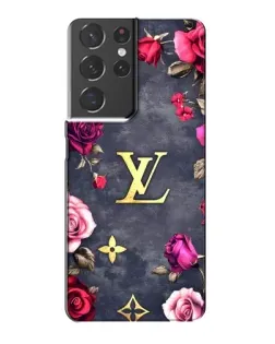 Чехол для Samsung Galaxy S21 Plus с картинкой «Цветочный Louis Vuitton»