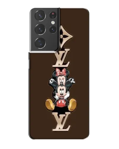 Чехол для Samsung Galaxy S21 Plus с картинкой «LV и Микки Маус»