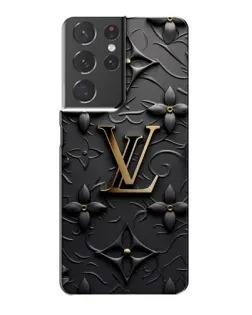 Чехол для Samsung Galaxy S21 Plus с картинкой «Кожаная текстура LV»