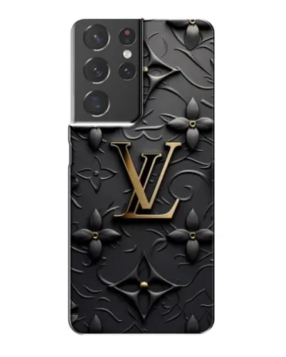 Чехол для Samsung Galaxy S21 Plus с картинкой «Кожаная текстура LV»
