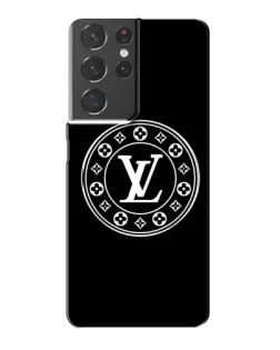 Чехол для Samsung Galaxy S21 Plus с картинкой «LV — печать стиля»