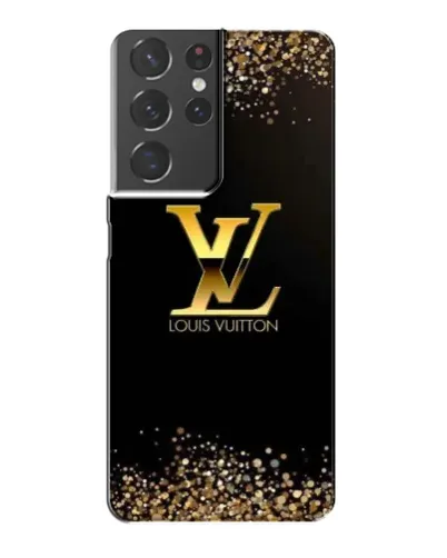 Чехол для Samsung Galaxy S21 Plus с картинкой «LV — золотые искры»