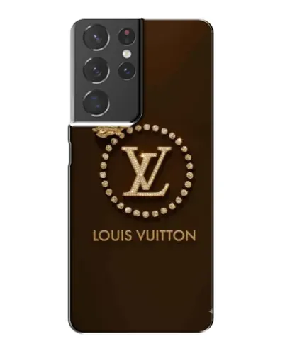 Чехол для Samsung Galaxy S21 Plus с картинкой «LV — золотая печать»
