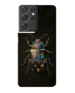 Чехол для Samsung Galaxy S21 Plus с картинкой «LV — мраморный принт»