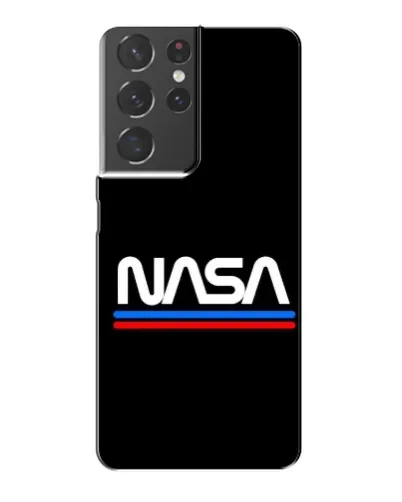 Чехол для Samsung Galaxy S21 Plus с картинкой «NASA — классика Red Blue»