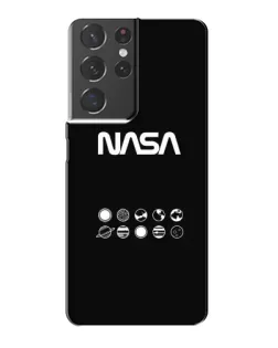 Чехол для Samsung Galaxy S21 Plus с картинкой «NASA — технический принт»