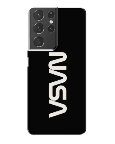 Чехол для Samsung Galaxy S21 Plus с картинкой «NASA — вертикальный логотип»