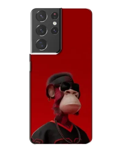Чехол для Samsung Galaxy S21 Plus с картинкой «Bored Ape в красном» Чехол для Samsung Galaxy S21 Plus с картинкой «Bored Ape в красном»
