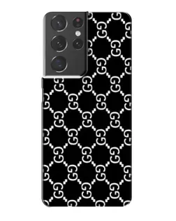 Чехол для Samsung Galaxy S21 Plus с картинкой «Gucci — сетчатый паттерн»
