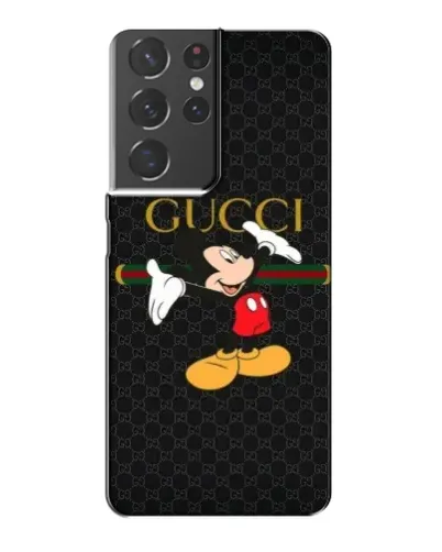 Чехол для Samsung Galaxy S21 Plus с картинкой «Микки Маус Gucci»