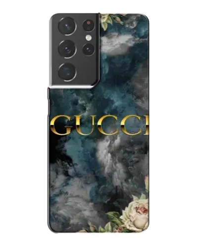 Чехол для Samsung Galaxy S21 Plus с картинкой «Абстрактные цветы Gucci»