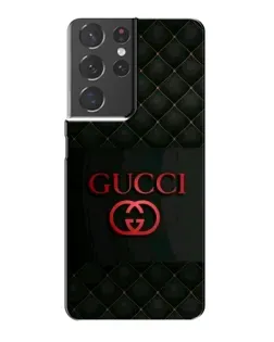 Чехол для Samsung Galaxy S21 Plus с картинкой «Gucci — стеганый черный»
