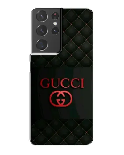 Чехол для Samsung Galaxy S21 Plus с картинкой «Gucci — стеганый черный»