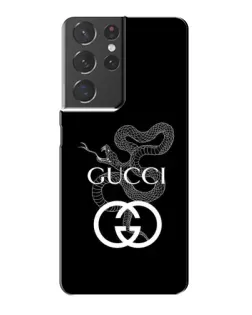 Чехол для Samsung Galaxy S21 Plus с картинкой «Gucci — серебряная змея»