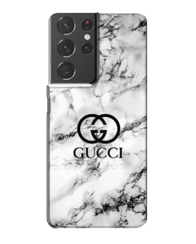 Чехол для Samsung Galaxy S21 Plus с картинкой «Gucci — мраморный шик»