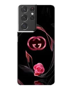 Чехол для Samsung Galaxy S21 Plus с картинкой «Gucci — неоновая роза»