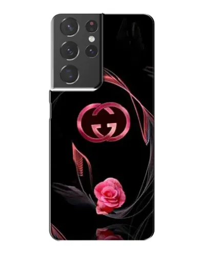 Чехол для Samsung Galaxy S21 Plus с картинкой «Gucci — неоновая роза»