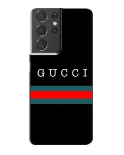 Чехол для Samsung Galaxy S21 Plus с картинкой «Gucci — красный пояс»