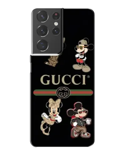 Чехол для Samsung Galaxy S21 Plus с картинкой «Gucci — герои Disney и монограмма» Чехол для Samsung Galaxy S21 Plus с картинкой «Gucci — герои Disney и монограмма»
