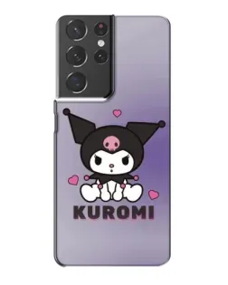 Чехол для Samsung Galaxy S21 Plus с картинкой «Kuromi — фиолетовый арт»