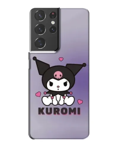 Чехол для Samsung Galaxy S21 Plus с картинкой «Kuromi — фиолетовый арт»
