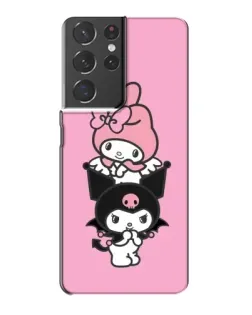 Чехол для Samsung Galaxy S21 Plus с картинкой «My Melody и Kuromi»