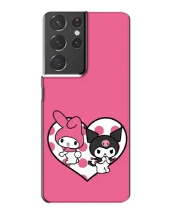 Чехол для Samsung Galaxy S21 Plus с картинкой «Kuromi и My Melody»