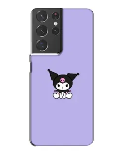 Чехол для Samsung Galaxy S21 Plus с картинкой «Kuromi — фиолетовый минимализм»