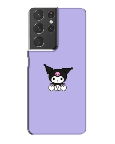 Чехол для Samsung Galaxy S21 Plus с картинкой «Kuromi — фиолетовый минимализм»