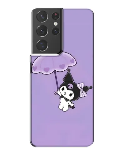 Чехол для Samsung Galaxy S21 Plus с картинкой «Kuromi с зонтиком»