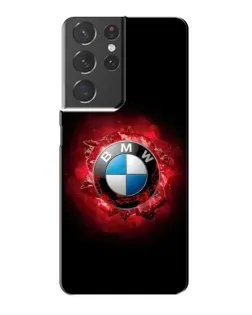 Чехол для Samsung Galaxy S21 Plus с картинкой «Логотип BMW — вспышка»