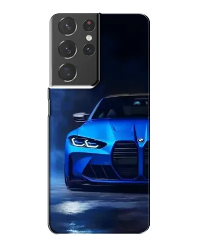 Чехол для Samsung Galaxy S21 Plus с картинкой «Голубая BMW M4» Чехол для Samsung Galaxy S21 Plus с картинкой «Голубая BMW M4»