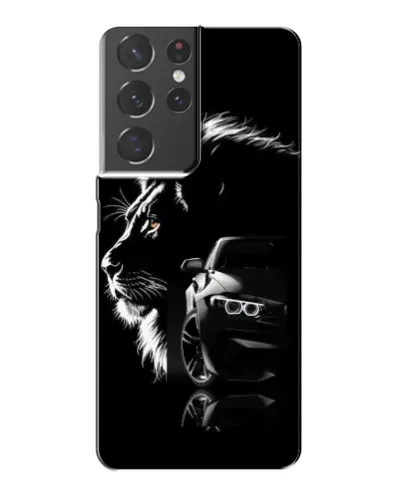 Чехол для Samsung Galaxy S21 Plus с картинкой «BMW и лев» Чехол для Samsung Galaxy S21 Plus с картинкой «BMW и лев»