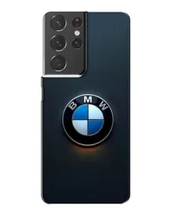 Чехол для Samsung Galaxy S21 Plus с картинкой «Логотип BMW — минимализм»