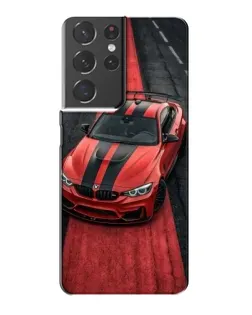 Чехол для Samsung Galaxy S21 Plus с картинкой «BMW на красной дорожке»
