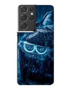 Чехол для Samsung Galaxy S21 Plus с картинкой «BMW под дождем»