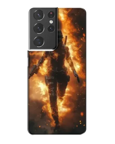 Чехол для Samsung Galaxy S21 Plus с картинкой «BMW — скорость в дожде»