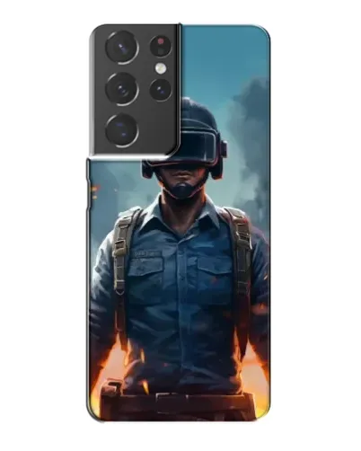 Чехол для Samsung Galaxy S21 Plus с картинкой «PUBG — реалистичный герой»