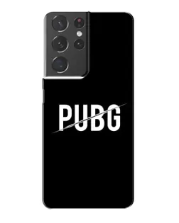 Чехол для Samsung Galaxy S21 Plus с картинкой «PUBG — белый логотип»