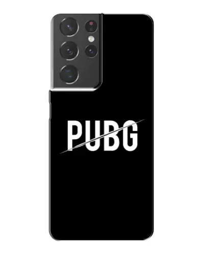 Чехол для Samsung Galaxy S21 Plus с картинкой «PUBG — белый логотип»