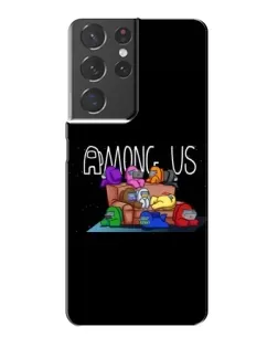 Чехол для Samsung Galaxy S21 Plus с картинкой «Логотип Among Us»