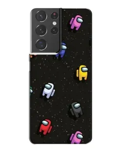 Чехол для Samsung Galaxy S21 Plus с картинкой «Космический паттерн Among Us»