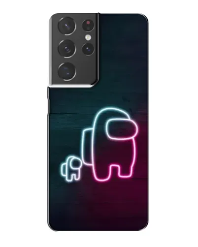 Чехол для Samsung Galaxy S21 Plus с картинкой «Among Us неон-арт» Чехол для Samsung Galaxy S21 Plus с картинкой «Among Us неон-арт»