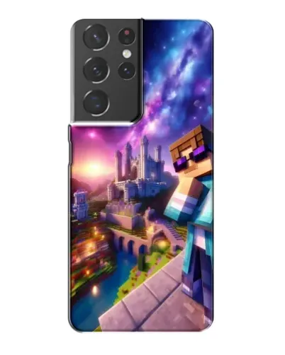 Чехол для Samsung Galaxy S21 Plus с картинкой «Стив и космос»