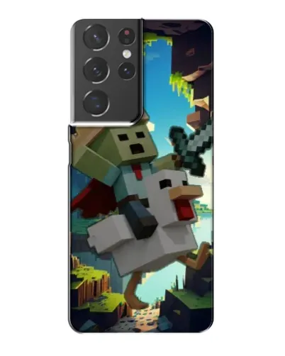 Чехол для Samsung Galaxy S21 Plus с картинкой «Стив и гусь»