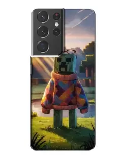 Чехол для Samsung Galaxy S21 Plus с картинкой «Крипер в свитере»